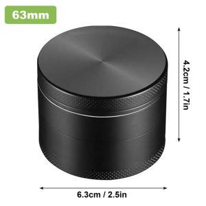 2.6in Stainless Steel 4-Layer Manual Herb Grinder