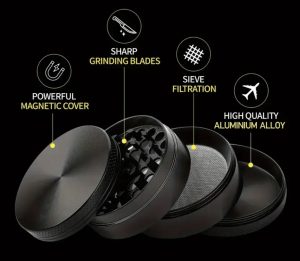 2.6in Stainless Steel 4-Layer Manual Herb Grinder - Image 5